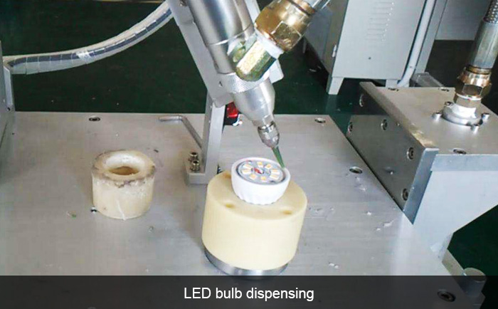 LED bulb dispensing