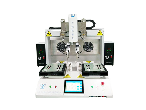 Double-headed double Y automatic soldering machine